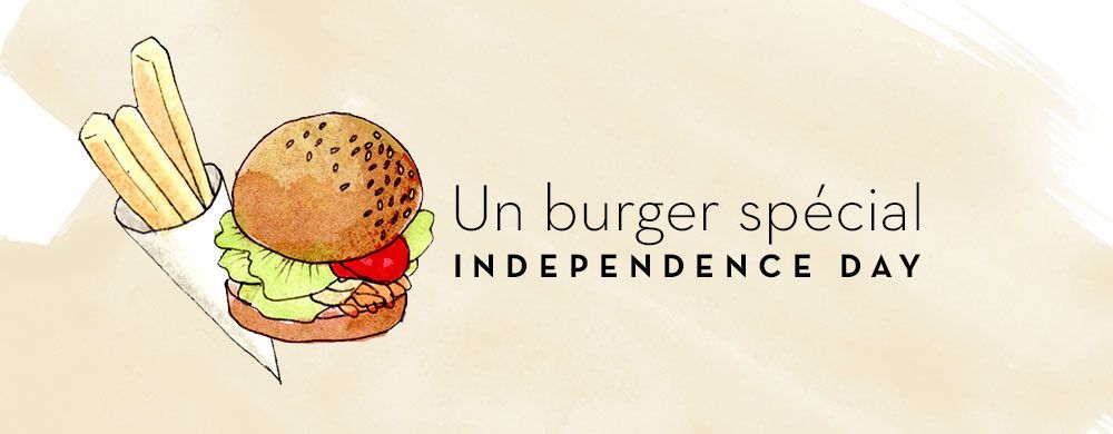 Un burger spécial Independence Day