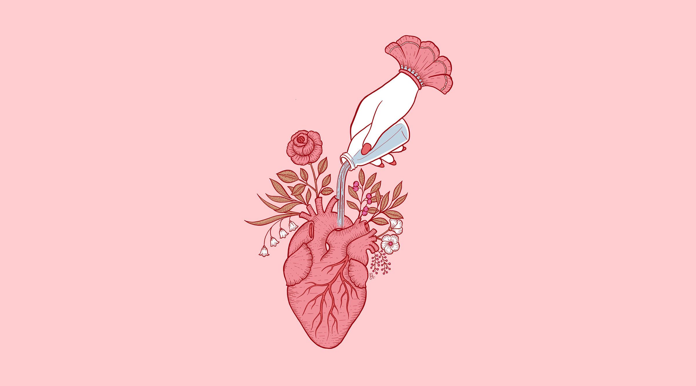 Changer l'eau des fleurs