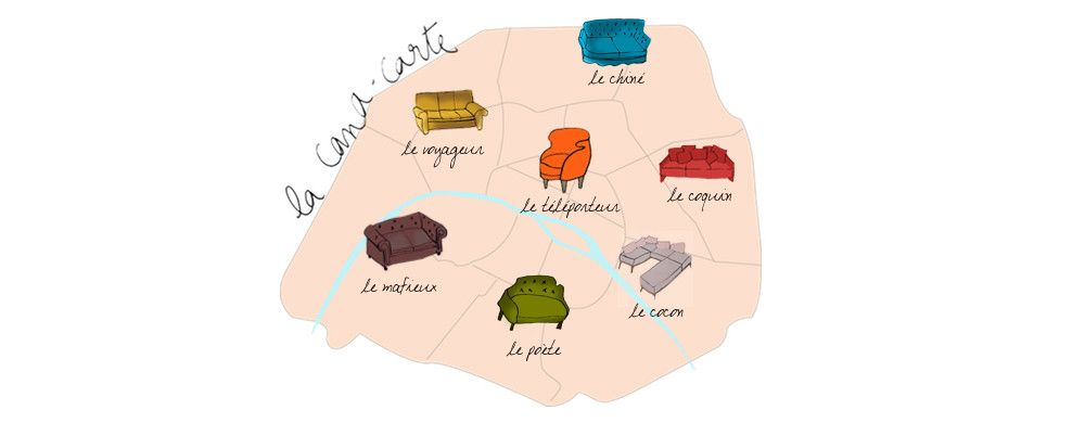 La carte d'hiver des canapés de Paris