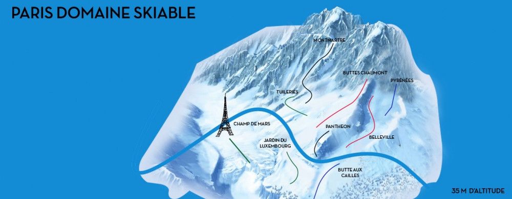 Le plan des pistes de Paris