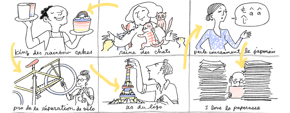 Échange cours de slam contre rainbow cake 
